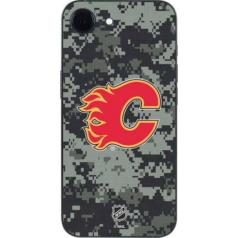 NHL Calgary Flames Camo iPhone 16e Skin